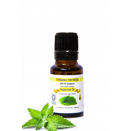 Organic Peppermint Piperita Essential Oil Undiluted, Certified, Premium 10ml Organic Peppermint Piperita Essential Oil Undiluted, Certified, Premium 10ml