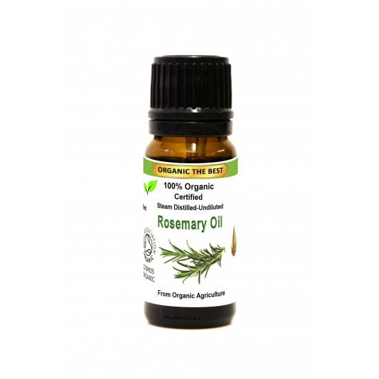 Organic Rosemary Essential Oil Undiluted, Certified, Premium Quality 10 ml Organic Rosemary Essential Oil Undiluted, Certified, Premium Quality 10 ml