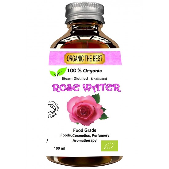 Organic Rose Water Damask Flower Certified 100 ml Food, Cosmetic, Aromatherapy Organic Rose Water Damask Flower Certified 100 ml Food, Cosmetic, Aromatherapy